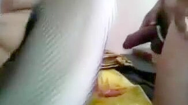 Homemade Threesome with Slutty Wife and Cuckold Hubby