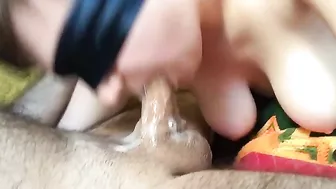 Homemade Amateur Blowjob with Big Tits & Cum Swallowed