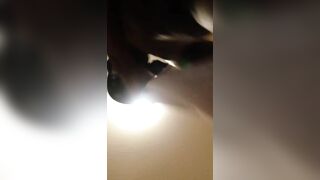 Amateur Black Cum Slave Eats Interracial Homemade Cum as Submissive Slut