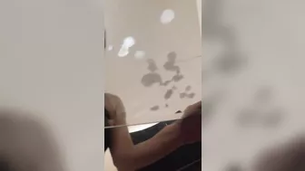 Amateur Black Cum Slave Eats Interracial Homemade Cum as Submissive Slut