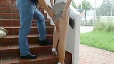 Public Sex with German MILF in Heels & Long Legs