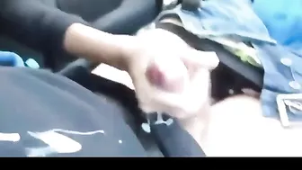 Homemade Public Handjobs with Cum Eating by Amateur Brunettes