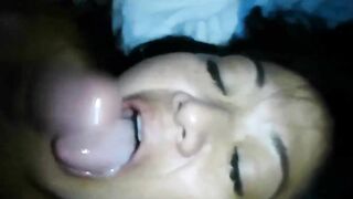 Amateur Asian Girl Homemade Anal Play with Dildo, Blowjob, Cum Swallow