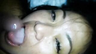 Amateur Asian Girl Homemade Anal Play with Dildo, Blowjob, Cum Swallow