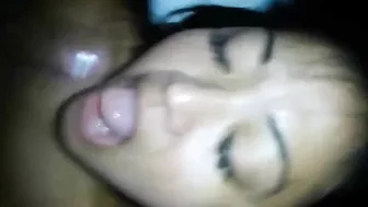 Amateur Asian Girl Homemade Anal Play with Dildo, Blowjob, Cum Swallow