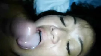 Amateur Asian Girl Homemade Anal Play with Dildo, Blowjob, Cum Swallow