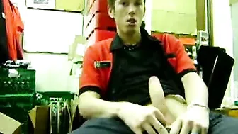 Male Masturbates in Public at 7-11 with Big Cock, Giving Hand Job