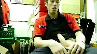 Male Masturbates in Public at 7-11 with Big Cock, Giving Hand Job