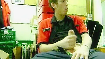 Male Masturbates in Public at 7-11 with Big Cock, Giving Hand Job