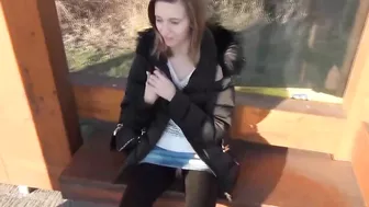 Homemade German Public Bus Stop Anal & Facial Amateur Sex