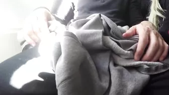 Mile High Club Blowjob - Amateur Blonde Sucks in Public