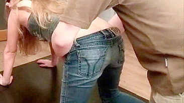 Homemade Fisting Orgasm with Rough Jeans and Slutty Finger Play