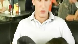 Homemade Blowjob Gone Public with Brunette College Girlfriend
