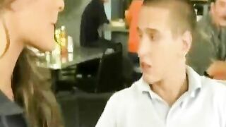 Homemade Blowjob Gone Public with Brunette College Girlfriend