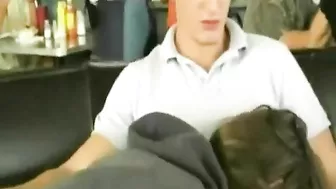 Homemade Blowjob Gone Public with Brunette College Girlfriend