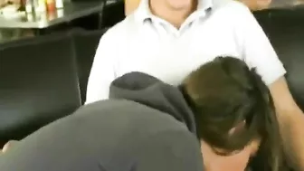 Homemade Blowjob Gone Public with Brunette College Girlfriend