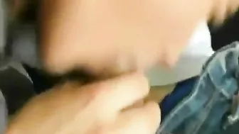 Homemade Blowjob Gone Public with Brunette College Girlfriend