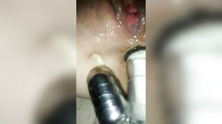 Amateur Girlfriend Homemade Anal Orgasm with Dildo & Squirting