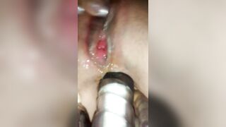 Amateur Girlfriend Homemade Anal Orgasm with Dildo & Squirting