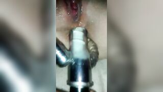 Amateur Girlfriend Homemade Anal Orgasm with Dildo & Squirting