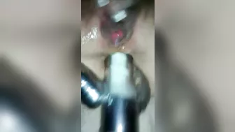 Amateur Girlfriend Homemade Anal Orgasm with Dildo & Squirting