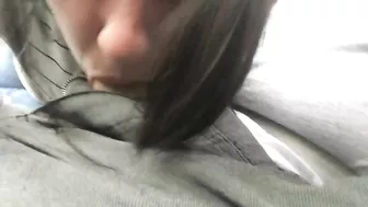 Homemade Blowjob in Public with Girlfriend