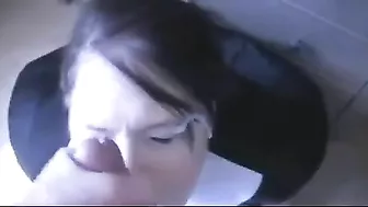 Homemade Nun Cosplay Blowjob Roleplay with Big Facials