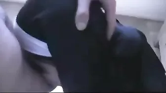 Homemade Nun Cosplay Blowjob Roleplay with Big Facials