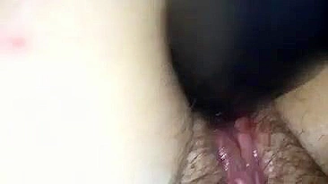 Homemade Double Penetration with Wife Ass and Dildo