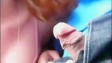 Homemade Car Blowjob with Cum Swallowed by Amateur Girlfriend