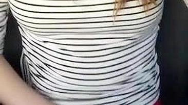 Blonde Exhibitionist Masturbates in Public with Fingers & Panties