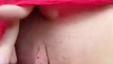 Blonde Exhibitionist Masturbates in Public with Fingers & Panties