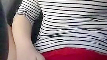 Blonde Exhibitionist Masturbates in Public with Fingers & Panties