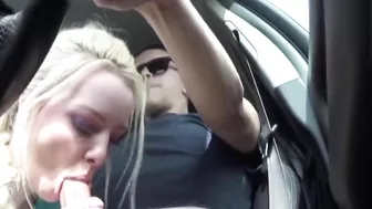 Homemade Blowjob Cum Swallow by Blonde GF with Braids