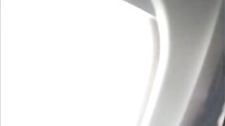 Homemade Blowjob on Airplane with Blonde Girlfriend