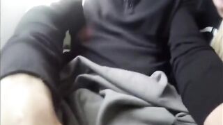 Homemade Blowjob on Airplane with Blonde Girlfriend