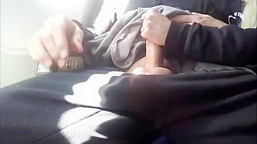 Homemade Blowjob on Airplane with Blonde Girlfriend