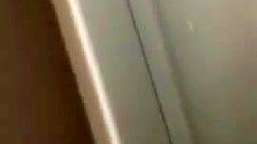 Homemade Sex with Blonde College Girlfriend in Dressing Room - Cum Swallowed