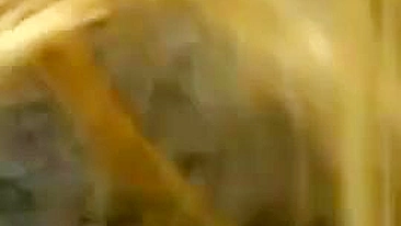 Homemade Sex with Blonde College Girlfriend in Dressing Room - Cum Swallowed