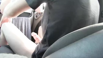 Homemade Blowjob in Broad Daylight Car Parking Lot with Amateur GF