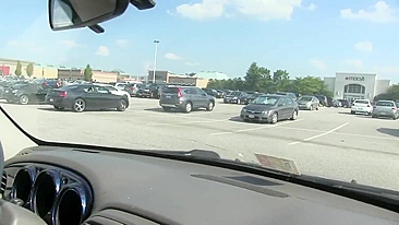 Homemade Blowjob in Broad Daylight Car Parking Lot with Amateur GF