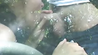 Homemade Swinger Blowjobs in Public with Amateur Latinas