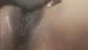 Homemade Ebony Squirts Twice with Sex Toys