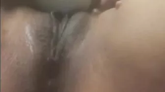 Homemade Ebony Squirts Twice with Sex Toys