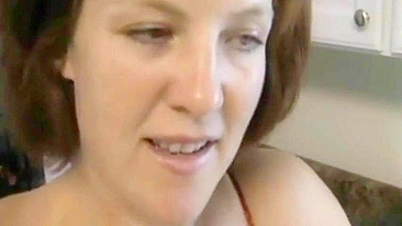 Homemade MILF Roleplay with Cum in Mouth