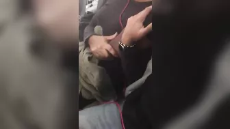 Homemade Finger Fun with Amateur Ebony Girl on Airplane