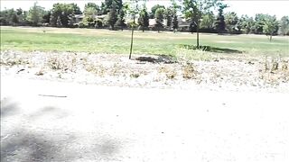 Amateur Asian Girl Gives Blowjob & Swallows Cum Outdoors
