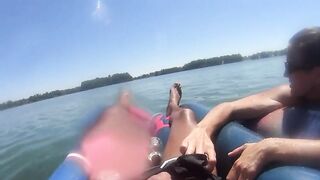 Homemade Blowjob by French MILF Outdoors with Cum in Mouth