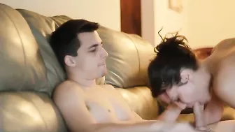 Homemade Sex with Busty Girl Cum Swap