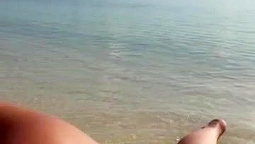 Homemade Milf Blowjob on Beach with Cum Swallowed